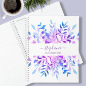 Gepersonaliseerde Paarse Botanische Planner