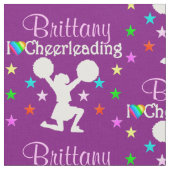  GEPERSONALISEERDE PAARSE CHEERLEADERSTOF STOF (Close Up)