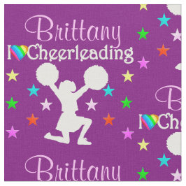  GEPERSONALISEERDE PAARSE CHEERLEADERSTOF STOF