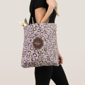 Gepersonaliseerde Paarse Cheetah Print Dierenpatro Tote Bag (Dichtbij)