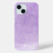 Gepersonaliseerde Paarse chique professionele patr Case-Mate iPhone Case (Achterkant)