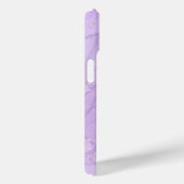 Gepersonaliseerde Paarse chique professionele patr Case-Mate iPhone Case (Achterkant / Rechts)