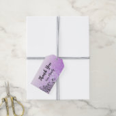 Gepersonaliseerde Paarse dank u Cadeau Labels Cadeaulabel (Met Touw)