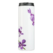 Gepersonaliseerde paarse dendrobium orchidee kunst thermosbeker (Achterkant)