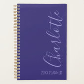 Gepersonaliseerde Paarse eenvoudige moderne chique Planner (Voorkant)