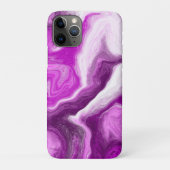 Gepersonaliseerde Paarse en witte marmertruien Case-Mate iPhone Case (Achterkant)