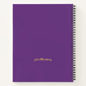 Gepersonaliseerde Paarse Fairy Write & Draw Notiti Notitieboek (Achterkant)