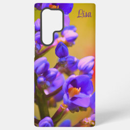 Gepersonaliseerde Paarse Flower Samsung Hoesje Samsung Galaxy Hoesje