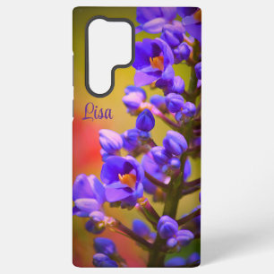 Gepersonaliseerde Paarse Flower Samsung Hoesje Samsung Galaxy Hoesje
