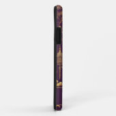 Gepersonaliseerde Paarse & Gouden Victoriaans Chin Case-Mate iPhone Case (Achterkant/rechts)