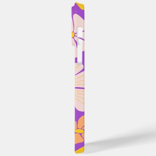 GEPERSONALISEERDE PAARSE GRADIËNT BLOEMIGE WILDE B Case-Mate iPhone CASE (Achterkant / Links)