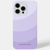 Gepersonaliseerde Paarse Gradient Modern meisjesna Case-Mate iPhone Case (Achterkant)