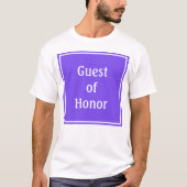 Gepersonaliseerde Paarse Guest of Honor T-Shirt (Voorkant)