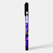 Gepersonaliseerde Paarse Iris Flower iPhone Case (Achterkant / Links)