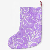Gepersonaliseerde Paarse kerststuring Kleine Kerstsok (Achterkant)