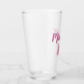 Gepersonaliseerde Paarse lip print Glas (Rechts)