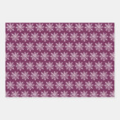 Gepersonaliseerde Paarse Mauve Merry kerstboom Inpakpapier Vel (Voorkant 3)