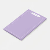 Gepersonaliseerde Paarse Memo Pad, Post-it® Notes (Schuin)