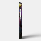 Gepersonaliseerde Paarse monogram Cactus Yellow Fl Case-Mate iPhone Case (Achterkant / Links)