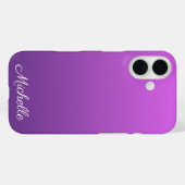 Gepersonaliseerde paarse ombre Case-Mate iPhone case (Achterkant (horizontaal))