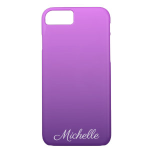 Gepersonaliseerde paarse ombre 	iPhone 8/7 hoesje