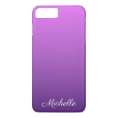 Gepersonaliseerde paarse ombre Case-Mate iPhone case (Achterkant)