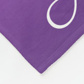 Gepersonaliseerde paarse ombre fleece deken (Hoek)