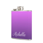 Gepersonaliseerde paarse ombre heupfles (Links)