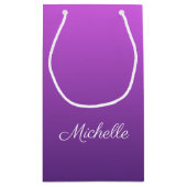 Gepersonaliseerde paarse ombre klein cadeauzakje (Achterkant)