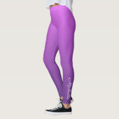 Gepersonaliseerde paarse ombre leggings (Links)