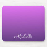 Gepersonaliseerde paarse ombre muismat<br><div class="desc">Gepersonaliseerde paarse ombre</div>