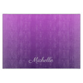 Gepersonaliseerde paarse ombre snijplank (Voorkant)