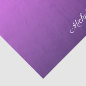 Gepersonaliseerde paarse ombre tissuepapier (Detail)