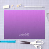 Gepersonaliseerde paarse ombre tissuepapier (Craft)
