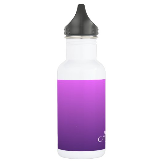 Gepersonaliseerde paarse ombre waterfles  (Links)
