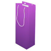 Gepersonaliseerde paarse ombre wijn cadeautas (Voorkant Gekanteld)