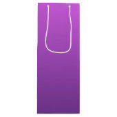 Gepersonaliseerde paarse ombre wijn cadeautas (Voorkant)