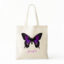 Gepersonaliseerde Paarse Ombre Wing Butterfly