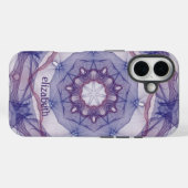 Gepersonaliseerde Paarse ontwerp casemate Case-Mate iPhone Case (Achterkant (horizontaal))