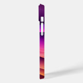 Gepersonaliseerde Paarse & Oranje golven Case-Mate iPhone Case (Achterkant / Links)