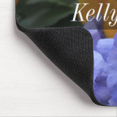 Gepersonaliseerde Paarse & Oranje Pansies, Foto Muismat (Hoek)