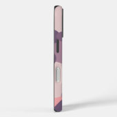 Gepersonaliseerde paarse-roze moleculen iPhone cas Case-Mate iPhone Case (Achterkant / Rechts)