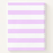Gepersonaliseerde Paarse strepen Checklist Notitie Notitieboek (Achterkant)