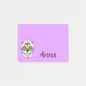 Gepersonaliseerde Paarse Sugar Skull Post Het merk Post-it® Notes (Voorkant)