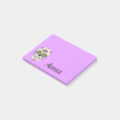 Gepersonaliseerde Paarse Sugar Skull Post Het merk Post-it® Notes (Schuin)