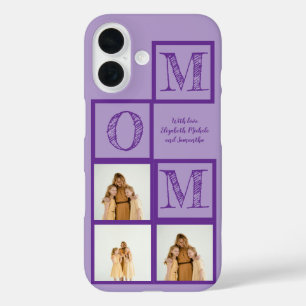 Gepersonaliseerde Paarse telefoonhoes - aangepaste iPhone 16 Hoesje