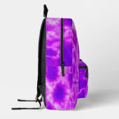 Gepersonaliseerde Paarse Tie Dye Bedrukte Rugzak (Links)