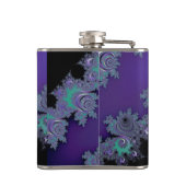 Gepersonaliseerde Paarse volken Pleasfractie Kolf Heupfles (Achterkant)