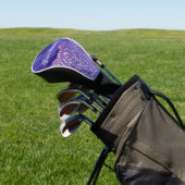 Gepersonaliseerde Paarse witte Waterverf Mandala Golfheadcover (Insitu)