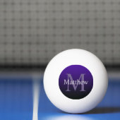 Gepersonaliseerde Paarse zwart Pingpongbal (Net)